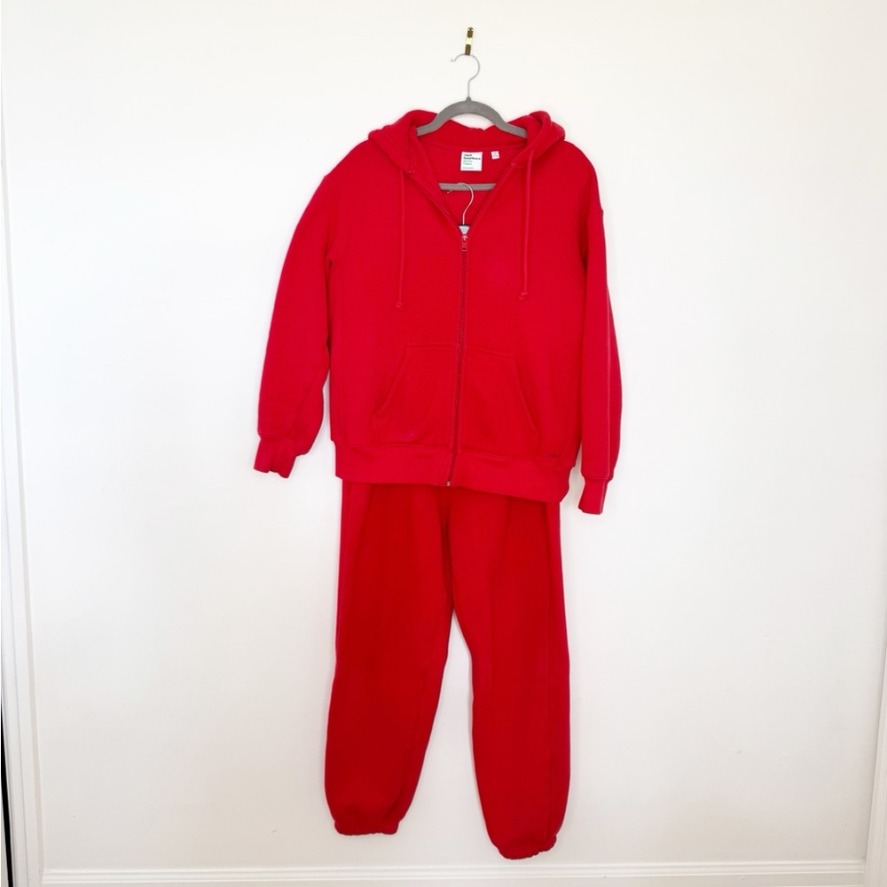 TNA Sweatfleece Bubble Fleece Boyfriend - Fire Red